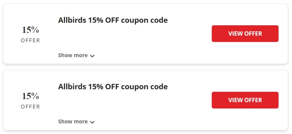 Allbirds Coupon