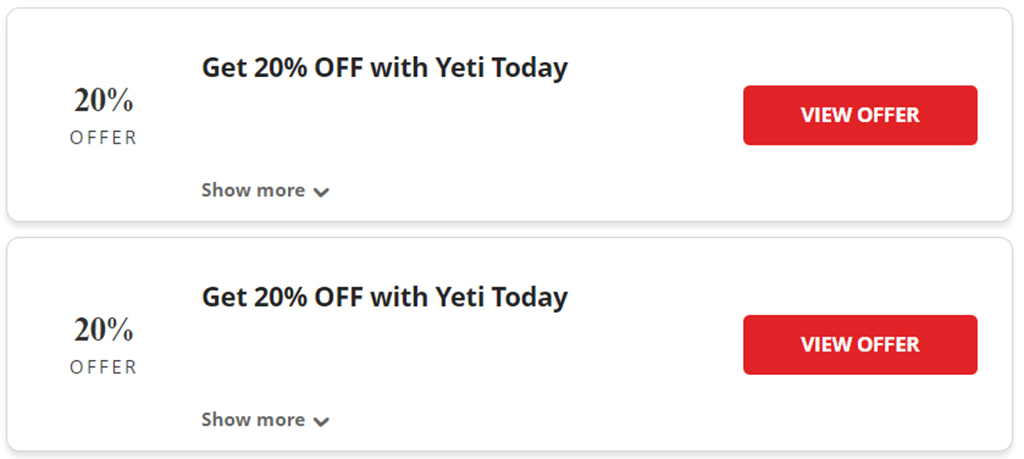 Yeti Coupon Code